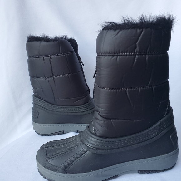 Pajar Canada Youth Black Waterproof Snow Boots 2 - Picture 4 of 10